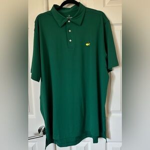 Masters Tech Performance Golf Polo Shirt Iconic Augusta Green size XL